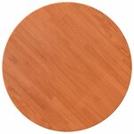 vidaXL Dessus de table rond cire marron Ø80x2 5 cm bois de pin massif