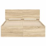 vidaXL Cadre de lit sans matelas chêne sonoma 120x200 cm