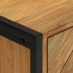 vidaXL Highboard 50x35x75 cm en bois massif d'acacia