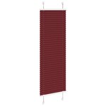 vidaXL Store plissé rouge bordeaux 45x150 cm largeur du tissu 44 4 cm