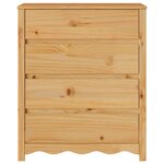 vidaXL Commode Drammen Marron 76 5 x 40 x 91 cm Bois de pin massif