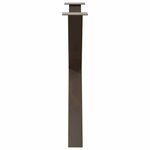 vidaXL Pieds de table à manger en forme de X  3 pièces  acier naturel  90 x (72-73) cm