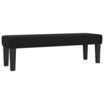 vidaXL Sommier à lattes de lit avec matelas Noir 140x200 cm Tissu