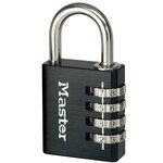 Master lock cadenas à combinaison aluminium noir 40 mm 7640eurdblk