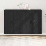 vidaXL Armoires Murales 2 Pièces Chêne Noir Bois Ingénieré