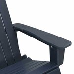 vidaXL Chaise Adirondack à bascule Bleu marine 73.5 x 92 x 90 cm