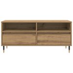 vidaXL Meuble TV avec tiroir Chêne artisanal 100 x 34 5 x 44 5 cm