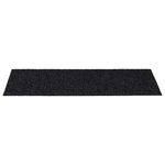 vidaXL Tapis d'escalier autocollants 30 pièces 60 x 25 cm Noir Rectangulaire