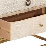 vidaXL Commode 55x30x76 cm bois massif de manguier et fer