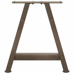 vidaXL Pieds de table basse en forme de A  2 pièces  50 x (42-43) cm  acier
