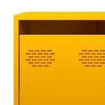 vidaXL Buffet jaune moutarde 135x39x73 5 cm acier laminé à froid