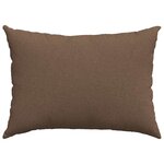 vidaXL Coussins de canapé 2 Pièces Marron 70 x 50 cm tissu
