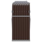 vidaXL Porte-bûches marron 234x45x100 cm acier galvanisé