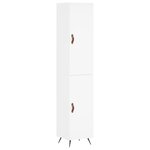 vidaXL Buffet haut Blanc 34 5x34x180 cm Bois d'ingénierie