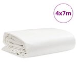 vidaXL Bâche blanc 4x7 m 650 g/m²