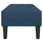Banc vidaXL Bleu 113x57x39 cm en tissu