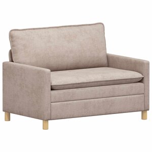 vidaXL Canapé Beige 126 x 81 x 87 5 cm Polyester