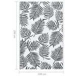 vidaXL Tapis d'extérieur Blanc et noir 190x290 cm PP