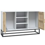 vidaXL Buffet blanc 105x30x65 cm bois d'ingénierie