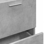 vidaXL Armoire d'évier gris béton 40x37x59 cm bois d'ingénierie