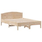 vidaXL Cadre de lit sans matelas 140x190 cm bois de pin massif