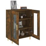 vidaXL Buffet chêne fumé 69 5x34x90 cm bois d'ingénierie