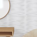 vidaXL Panneaux muraux 24 Pièces blanc 50x50 cm XPS 6 m² pierre
