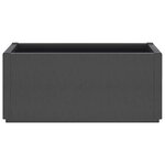 vidaXL Jardinière gris foncé 80x36x35 cm PP