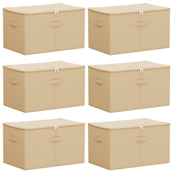 vidaXL Boîte de rangement 6 pc Tissu intissé 55 x 35 x 32 cm 61 6 L
