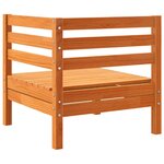 vidaXL Canapés d'angle de jardin 2 Pièces cire marron bois de pin massif