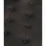 vidaXL Fauteuil en style d'aviation noir cuir véritable