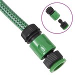 vidaXL Tuyau d'arrosage avec jeu de raccords vert 0 75" 50 m PVC
