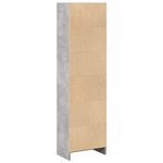 vidaXL Bibliothèque gris béton 40x24x143 cm bois d'ingénierie