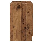 vidaXL Meuble Sous Évier Bois Ancien 78 x 37 x 59 cm Bois d'ingénierie