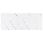 vidaXL Étagère Murale Marbre blanc 50 x 23 x 4 cm Bois d'ingénierie