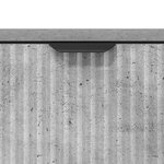 vidaXL Buffet Gris béton 69 5 x 33 x 82 cm Bois d'ingénierie
