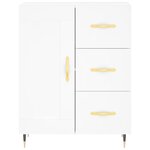 vidaXL Buffet blanc 69 5x34x90 cm bois d'ingénierie