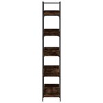vidaXL Bibliothèque 5 niveaux chêne fumé 100x33x180 5 cm