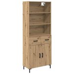 vidaXL Haut Armoire avec tiroir Chêne artisanal 69 5 x 34 x 180 cm