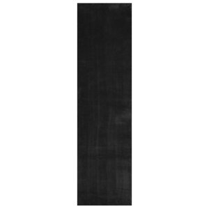 vidaXL Tapis doux à poils moyens et lavable HUARTE Noir 400 x 80 cm