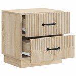 vidaXL Cabinet de chevet avec tiroir Chêne Sonoma 43 x 34 5 x 44 5 cm