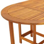 vidaXL Table de jardin 130x90x72 cm Bois d'acacia massif