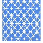 vidaXL Tapis d'extérieur Bleu et blanc 80x150 cm PP