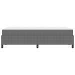 vidaXL Cadre de lit avec matelas Gris clair 120 x 200 cm tissu