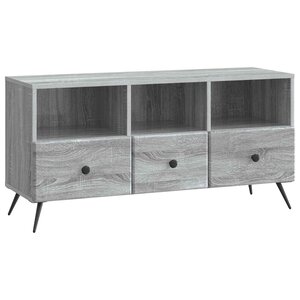 vidaXL Meuble TV Sonoma gris 102 x 34 5 x 50 cm Bois d'ingénierie