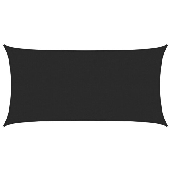 vidaXL Voile d'ombrage 160 g/m² Noir 2x4 m PEHD