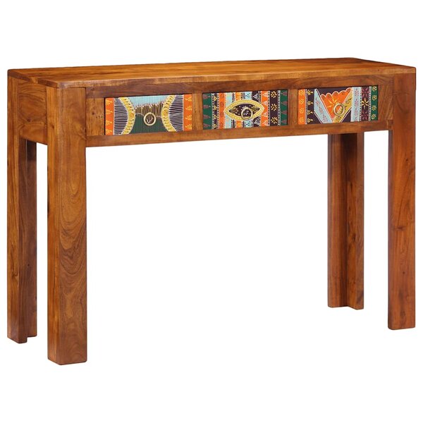 vidaXL Table console 110x35x75 cm bois massif d'acacia