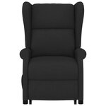 vidaXL Fauteuil Noir Tissu