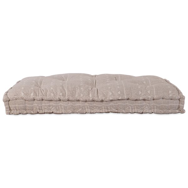 vidaXL Coussin de canapé sur palette Marron clair tissu