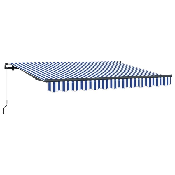 vidaXL Auvent Rétractable Bleu 250 x 200 cm tissu